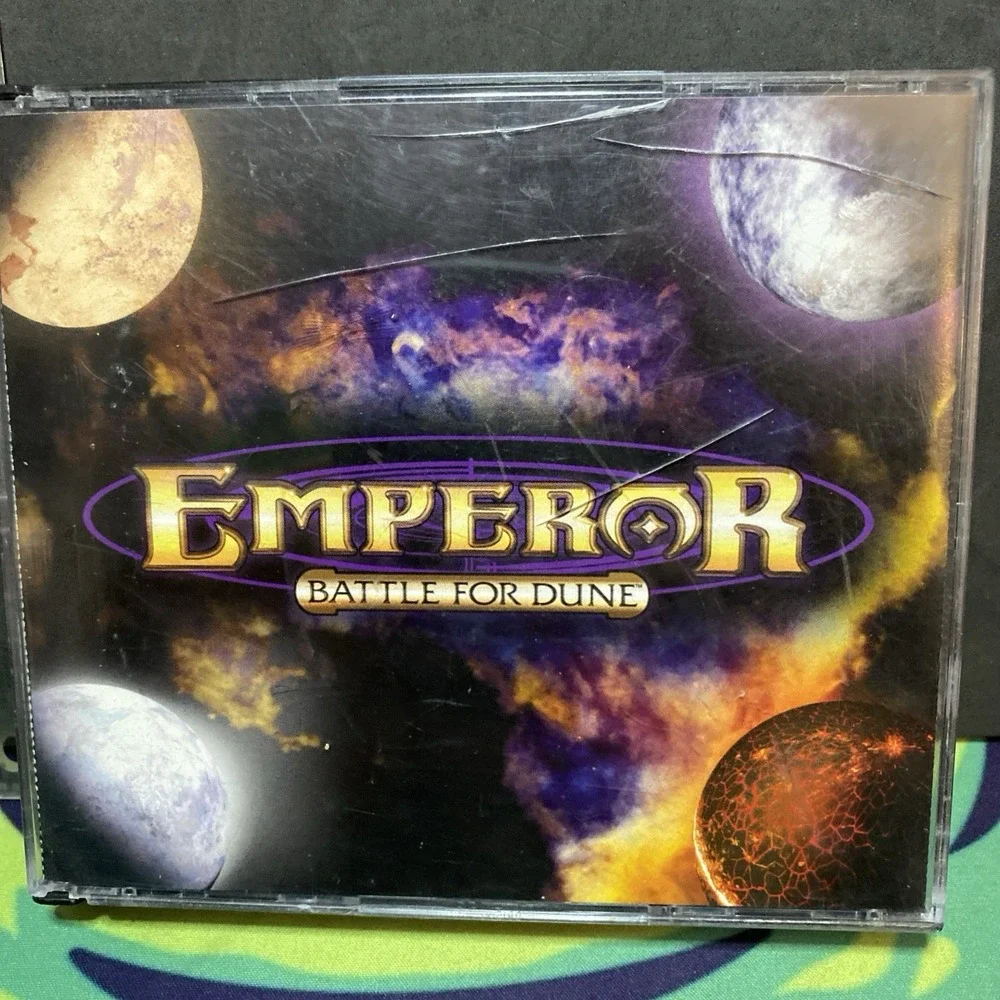 ⭐️⭐️⭐️⭐️⭐️ PC CD-ROM Game - Emperor Battle For Dune - 4 Disc Set *Case Damage*